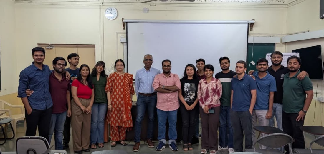 with MBA students at TISS